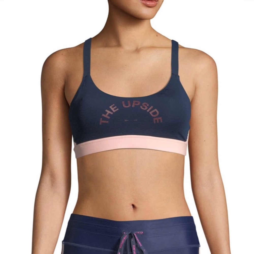 UPSIDE SPORTS BRA COLOR BLOCK DANCE CLASP NWOT XS